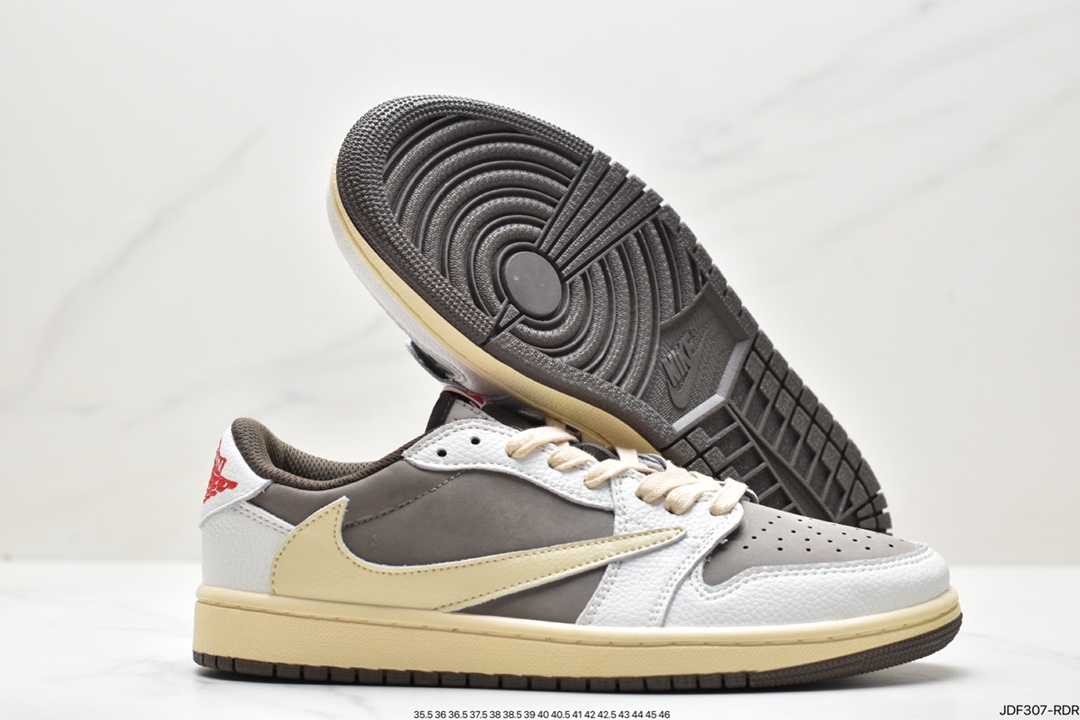 AJ1倒勾Travis Scott x Air Jordan 1 ” Reverse Mocha “ AJ1乔1 篮球鞋 DM7866-162