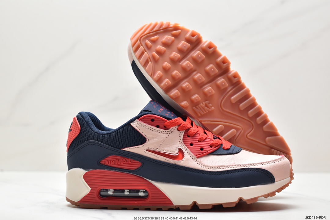 160 耐克Nike AIR MAX90 FlyEase MAX90经典款复古缓震气垫跑步鞋 CJ0611-100