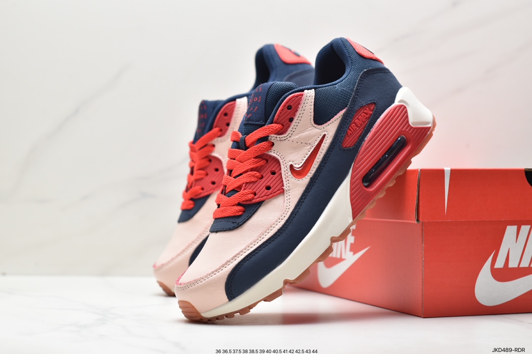 160 耐克Nike AIR MAX90 FlyEase MAX90经典款复古缓震气垫跑步鞋 CJ0611-100