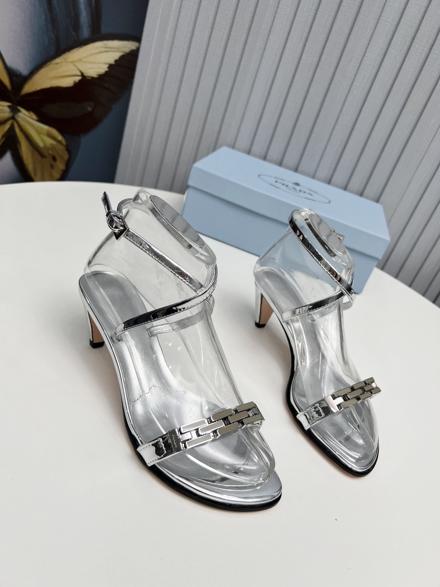 fábrica 2023 SSS relanza las nuevas botas largas y cortas de Prada, sandalias zapatos individuales, 
