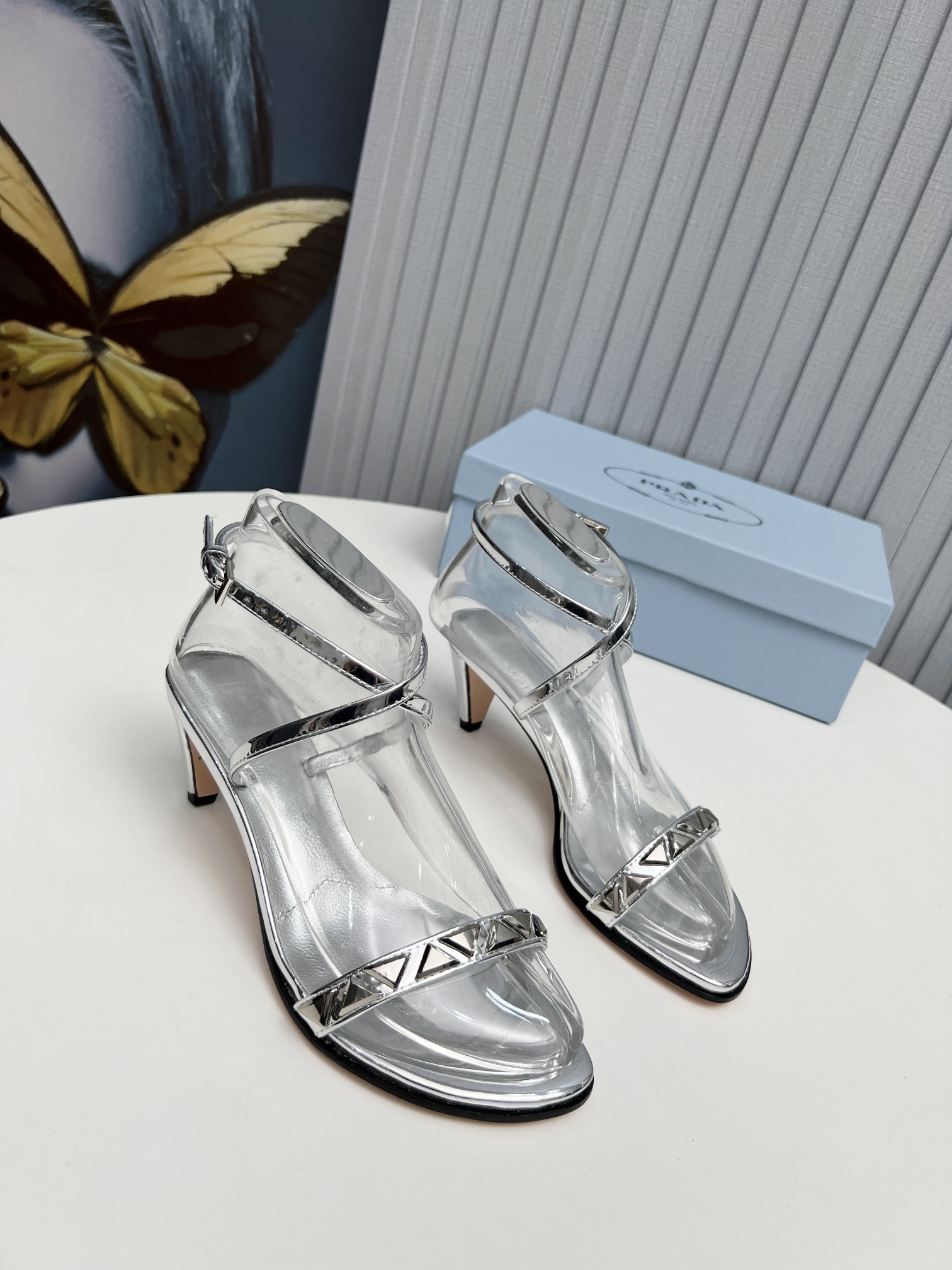fábrica 2023 SSS relanza las nuevas botas largas y cortas de Prada, sandalias zapatos individuales, 