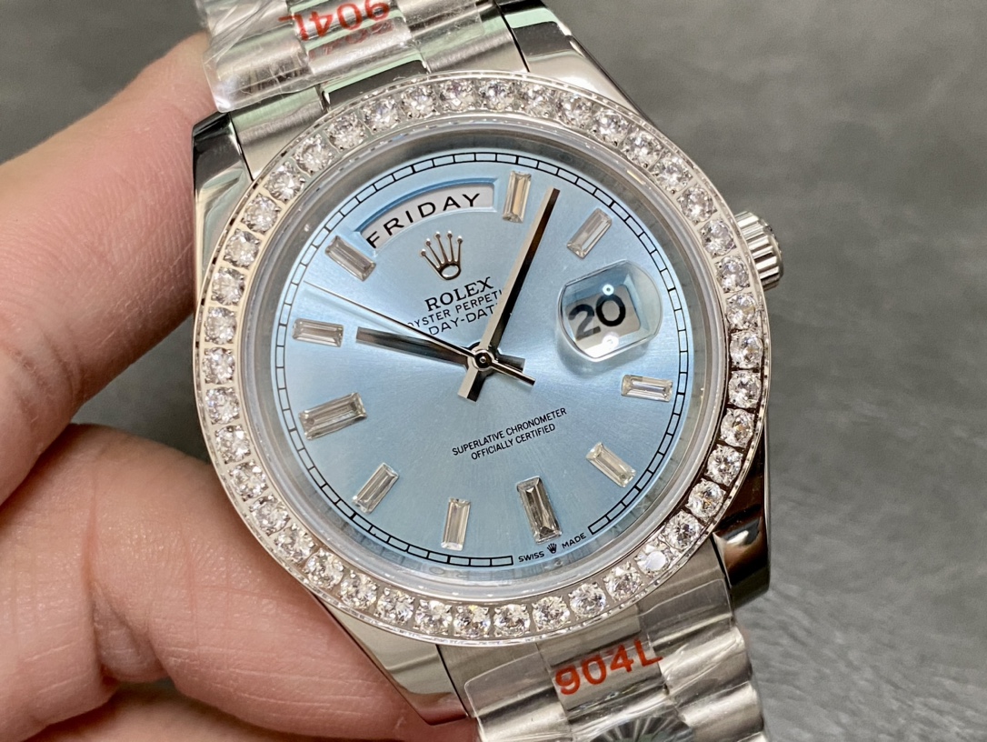 SK厂 劳力士Rolex 双历 星期日志型 40mm オートマチック腕時計