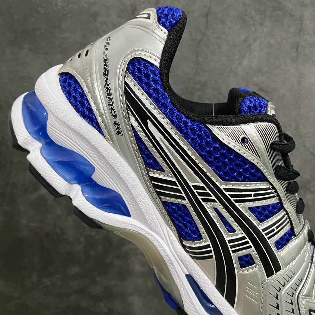 [Pure original] ASICS GEL-KAYANO 14 series lightweight cushioning casual sports running shoes white and blue