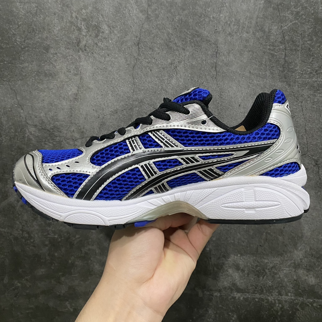 [Pure original] ASICS GEL-KAYANO 14 series lightweight cushioning casual sports running shoes white and blue