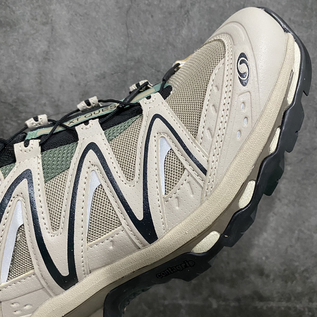 [Green x Edition] Salomon XT-QUEST ADV Salomon Couple Outdoor Functional Shoes Khaki