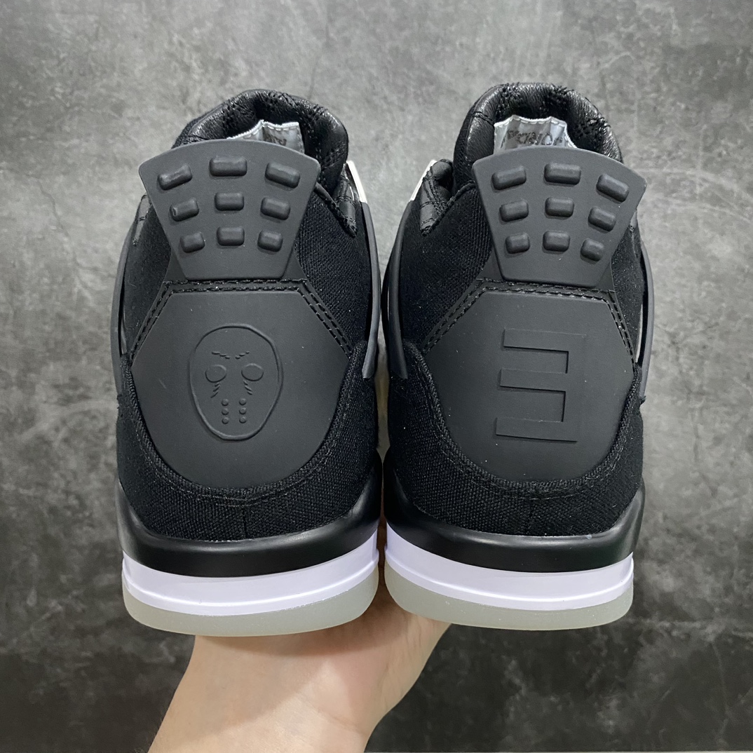 图片[4]-【PB版本】Air Jordan 4 Retro x Eminem 阿姆亲友限定 黑色帆布水晶大底 正确鞋型 定制头层皮料 正确侧边tpu材料卡色 市面正确鞋舌标 网格不打皱 正确鞋垫 全新底模 原装气垫立体LOGO 随意对比正品细节货号:AJ4-582314 尺码:40 40.5 41 42 42.5 43 44 44.5 45 46 47.5 48.5-莆田鞋批发中心