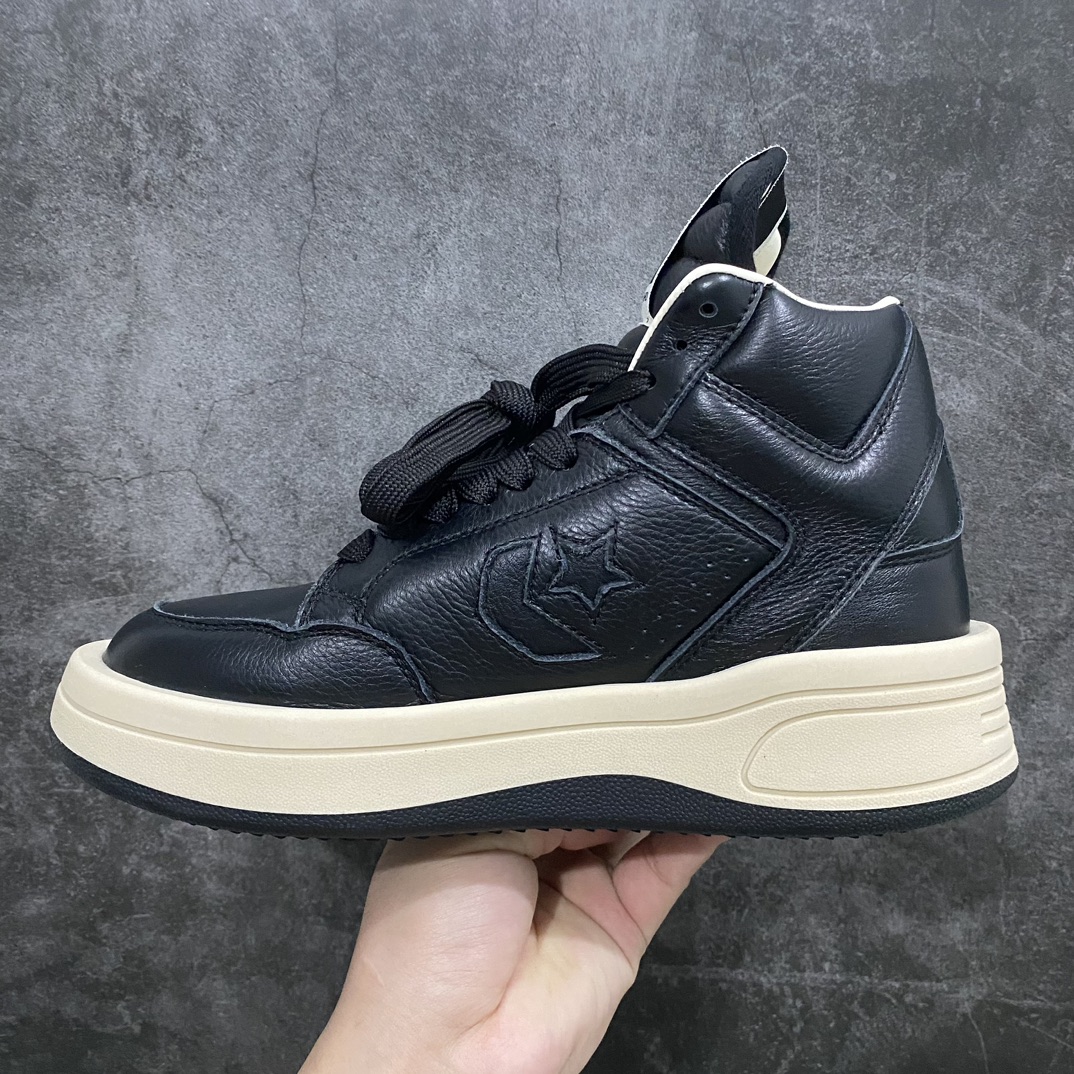 [G-edition made in Dongguan] RO Owens Rickowens x converse Rick Owens co-branded thick-soled high-top casual sneakers