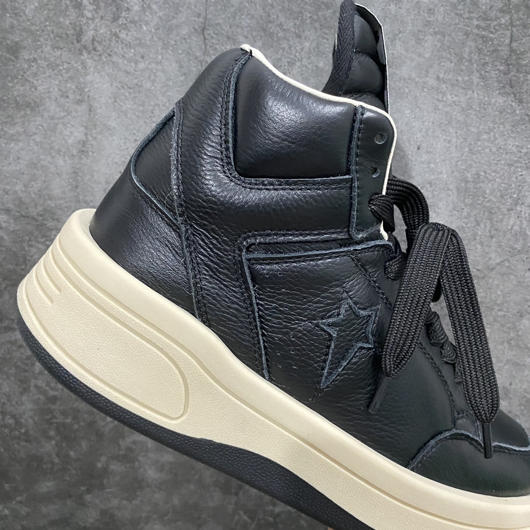 [G-edition made in Dongguan] RO Owens Rickowens x converse Rick Owens co-branded thick-soled high-top casual sneakers