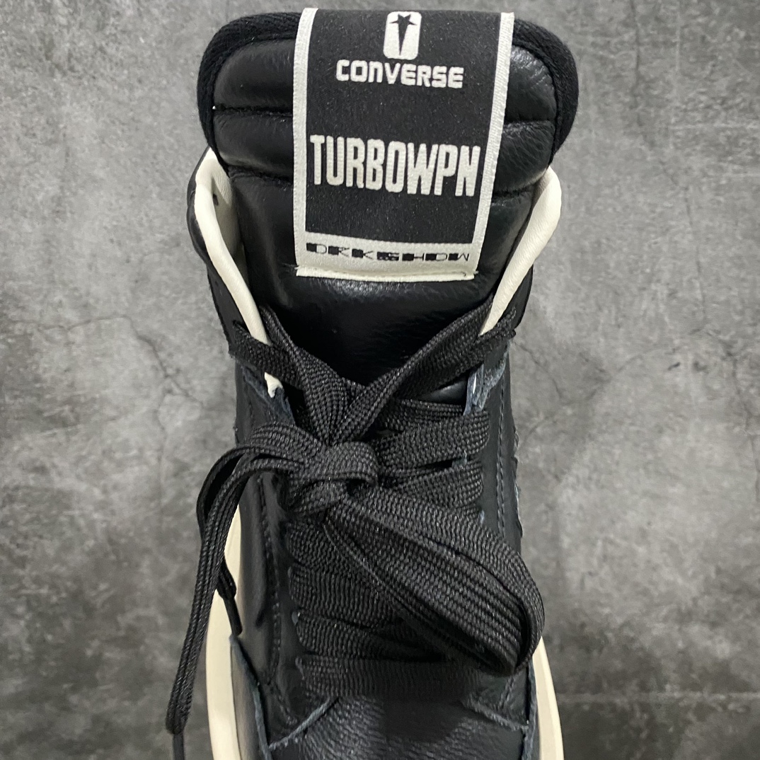 [G-edition made in Dongguan] RO Owens Rickowens x converse Rick Owens co-branded thick-soled high-top casual sneakers