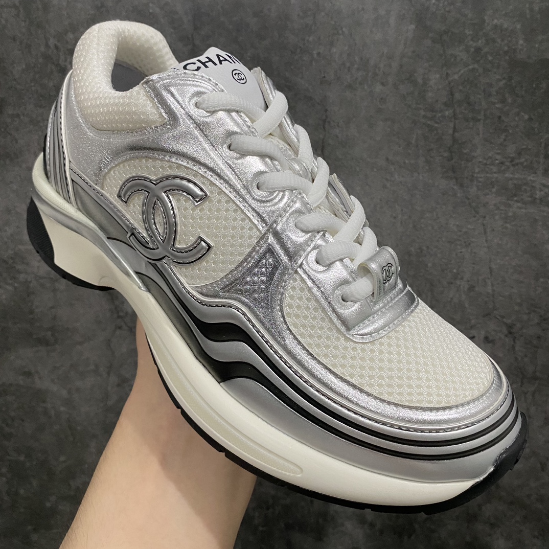 [New Overseas Shopping Version] Chanel Chanel Sports Shoes Golden Horn Silver Horn King Xiaoxiang Popular Sports Shoes