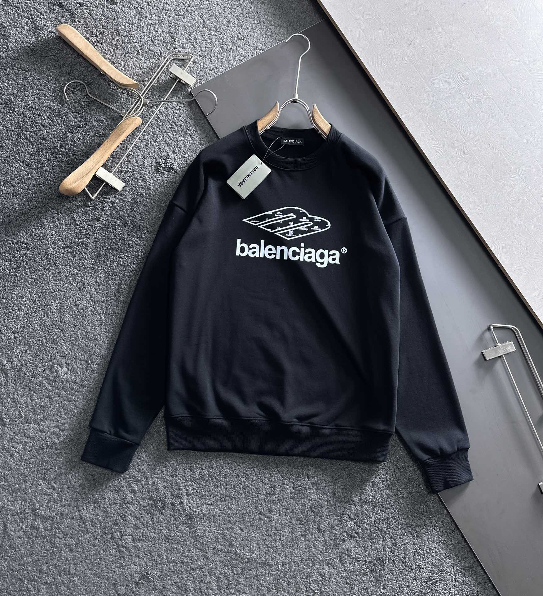 BALENCIAGA 秋冬男女同款カップル長袖パーカー - 着心地抜群の純コットン製