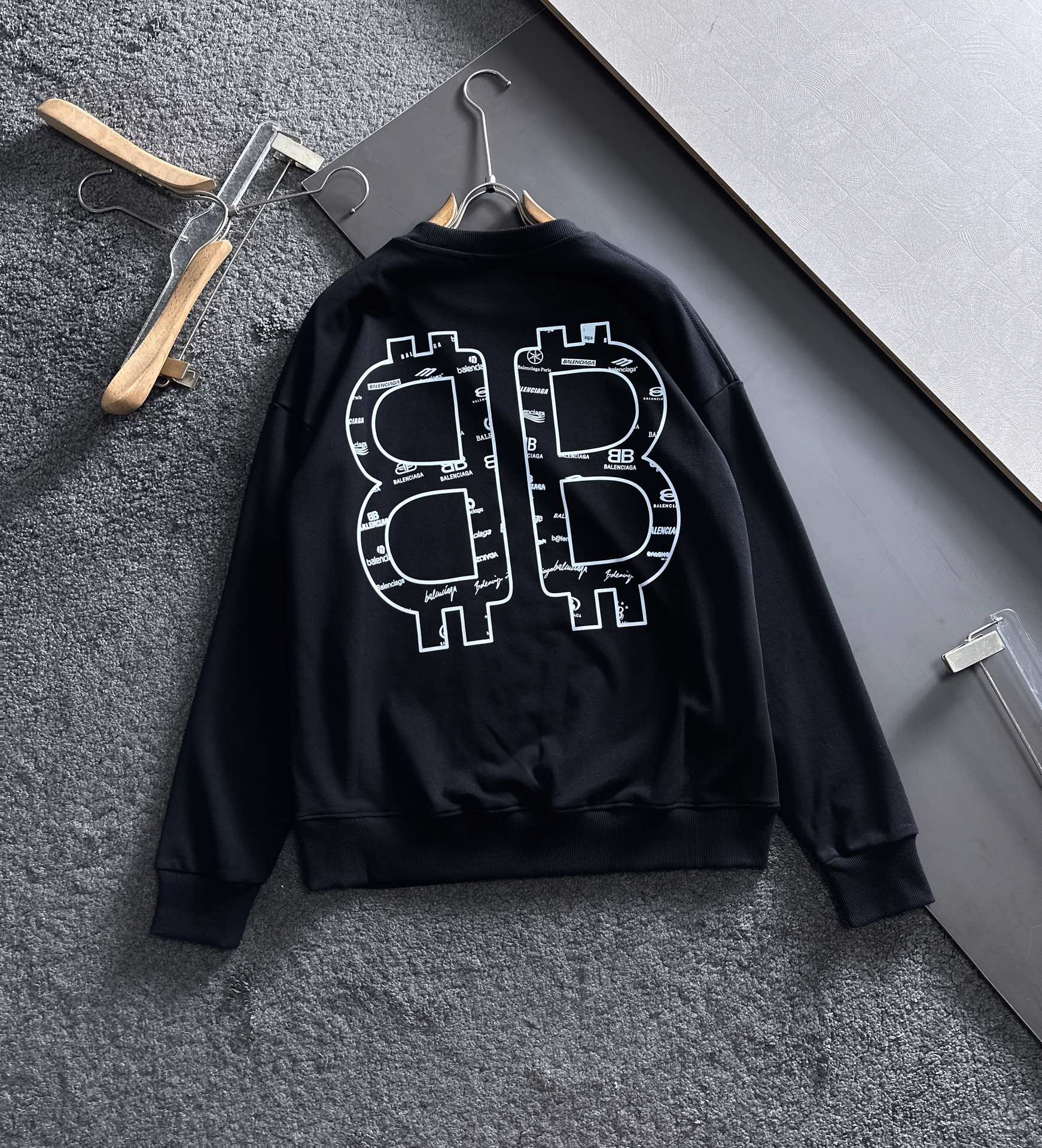 BALENCIAGA 秋冬男女同款カップル長袖パーカー - 着心地抜群の純コットン製