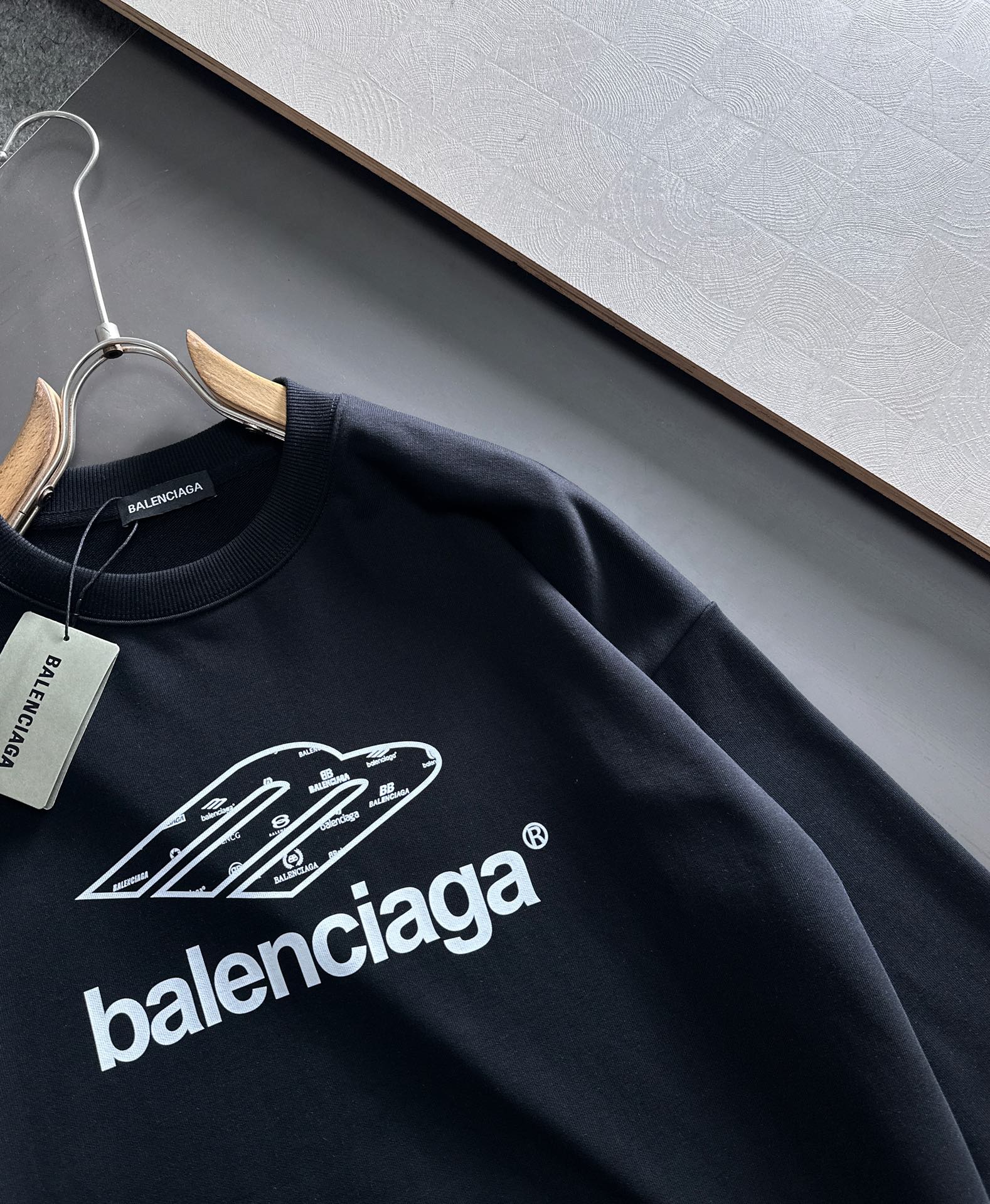 BALENCIAGA 秋冬男女同款カップル長袖パーカー - 着心地抜群の純コットン製