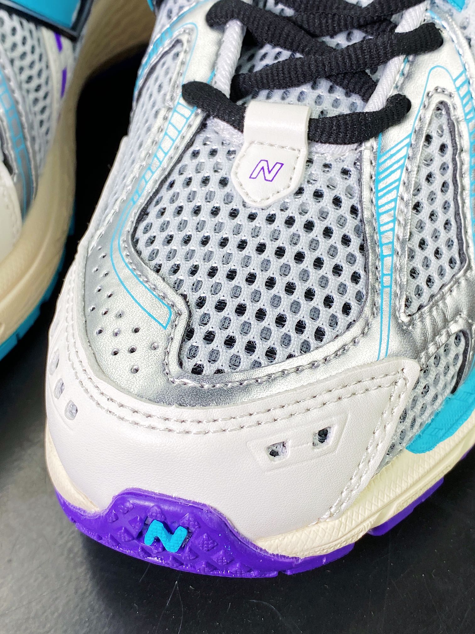 New Balance M1906R series low-top retro dad style casual sports jogging shoes ”white, silver, light blue and purple handle” M1906RCF