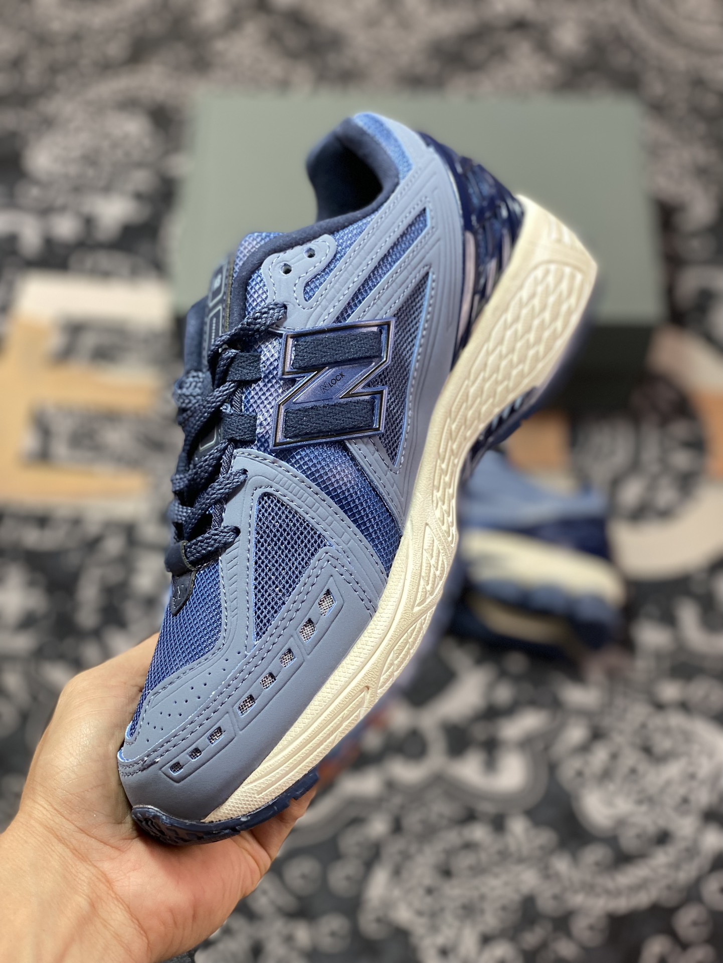 New Balance M1906R series retro dad style casual sports jogging shoes ”Frosted sapphire blue distressed” M1906RDN