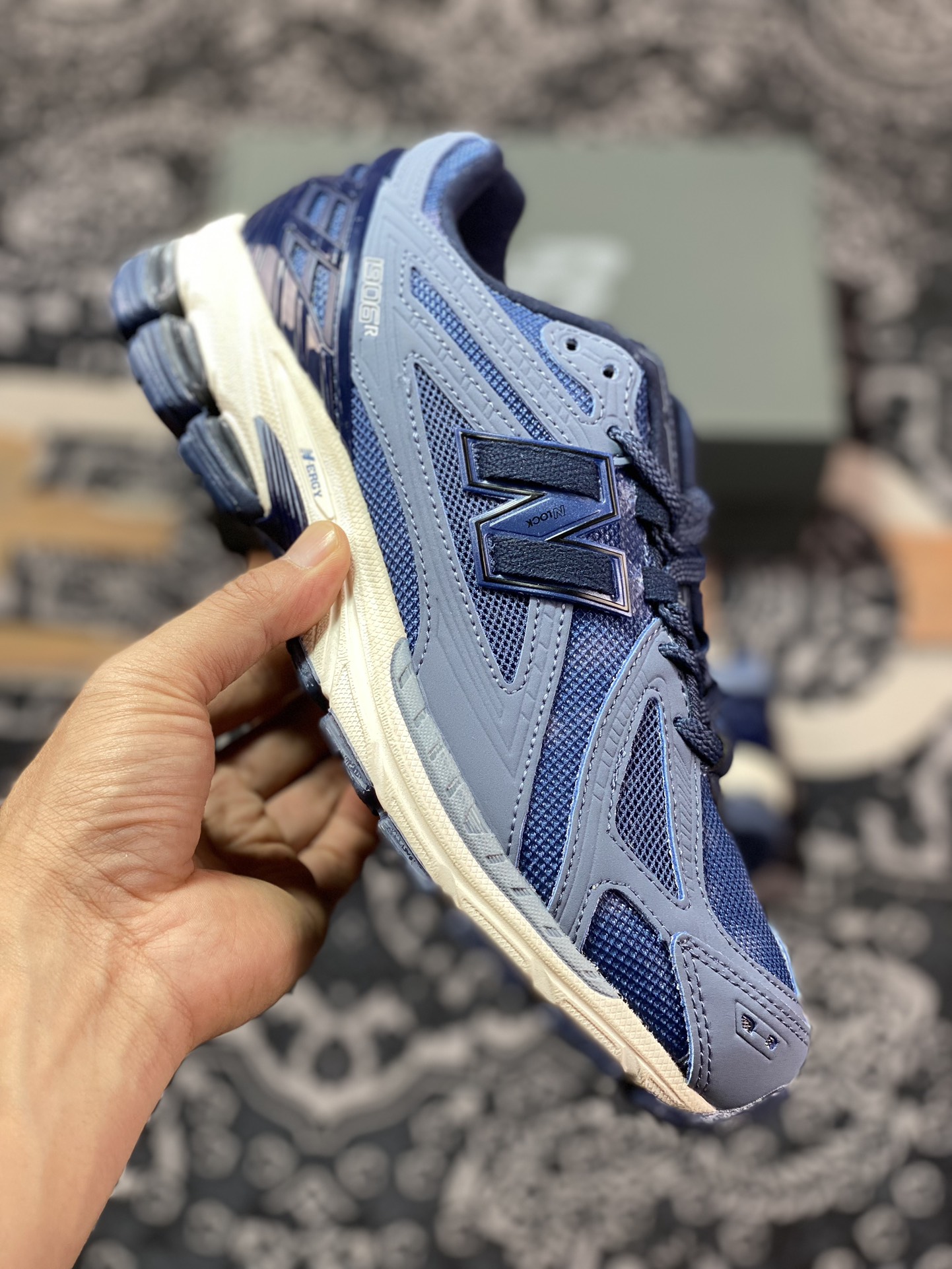 New Balance M1906R series retro dad style casual sports jogging shoes ”Frosted sapphire blue distressed” M1906RDN