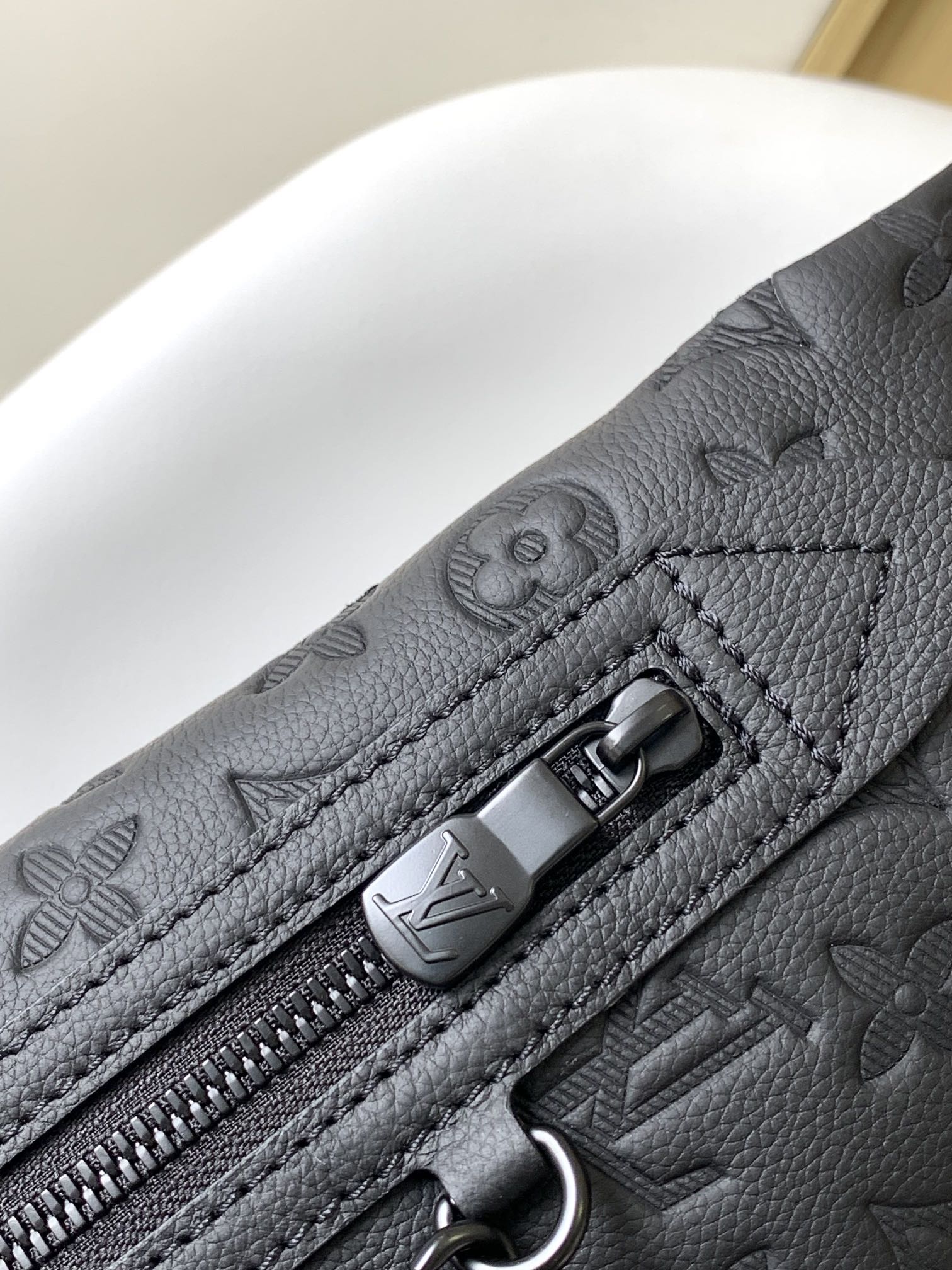 Louis Vuitton Duo Black Embossed Leather Sling Bag with Removable Pouch 6 i1694234925 7440 4