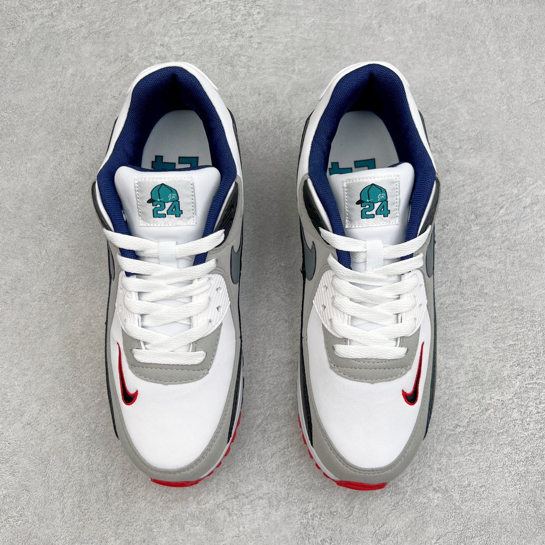 图片[2]-＃MX版 NK Air MAX 90 气垫复古减震跑步鞋 DJ5194-100 经典重温 独家陆续补货 外单专供大厂出品 品质稳定 一百余色 终端操作 Air Max 90于1990年推出 来自Air Max系列 在Air Max 1的基础上改进而得 增加了气垫面积 外型上也更为流线 最特別的就是加入了菱纹塑胶嵌板 为Air Max 90增添了许多潮流气息 皮革鞋面 造就出色耐穿性和支撑力 Max Air缓震配置搭配泡棉中底 令Air Max 90轻盈而舒适 华夫格橡胶外底 铸就Air Max 90非凡的抓地力 而Air Max 90不仅是一双跑鞋 它成功跨越了时间的演进 成为了球鞋文化与潮流圈中最熟为人知的鞋款之一 尺码：36 36.5 37.5 38 38.5 39 40 40.5 41 42 42.5 43 44 44.5 45-选品中心