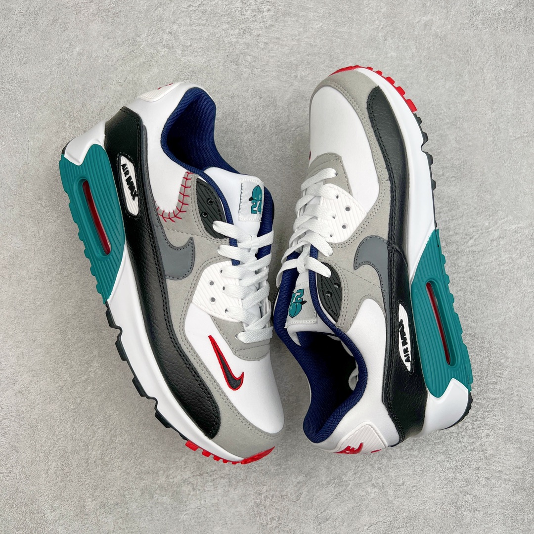图片[3]-＃MX版 NK Air MAX 90 气垫复古减震跑步鞋 DJ5194-100 经典重温 独家陆续补货 外单专供大厂出品 品质稳定 一百余色 终端操作 Air Max 90于1990年推出 来自Air Max系列 在Air Max 1的基础上改进而得 增加了气垫面积 外型上也更为流线 最特別的就是加入了菱纹塑胶嵌板 为Air Max 90增添了许多潮流气息 皮革鞋面 造就出色耐穿性和支撑力 Max Air缓震配置搭配泡棉中底 令Air Max 90轻盈而舒适 华夫格橡胶外底 铸就Air Max 90非凡的抓地力 而Air Max 90不仅是一双跑鞋 它成功跨越了时间的演进 成为了球鞋文化与潮流圈中最熟为人知的鞋款之一 尺码：36 36.5 37.5 38 38.5 39 40 40.5 41 42 42.5 43 44 44.5 45-选品中心