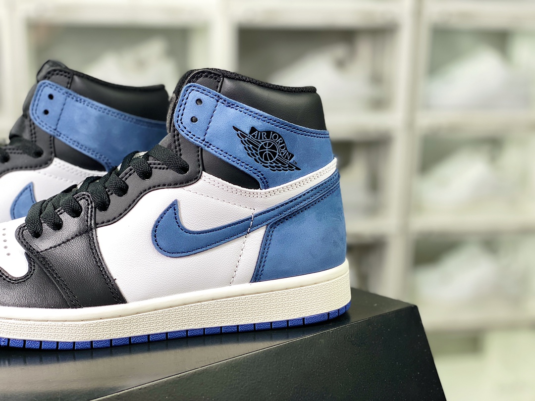 Air Jordan 1 Retro High OG ”blue Ochre MPV” AJ1 classic retro classic high top versatile cultural basketball shoes ”black yellow toe white blue six crowns” 555088-115