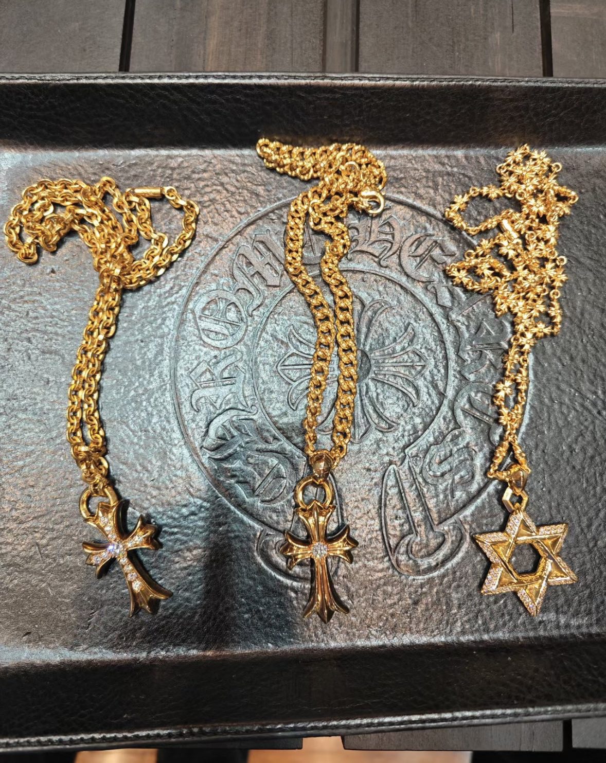 Gold-plated custom with diamond setting