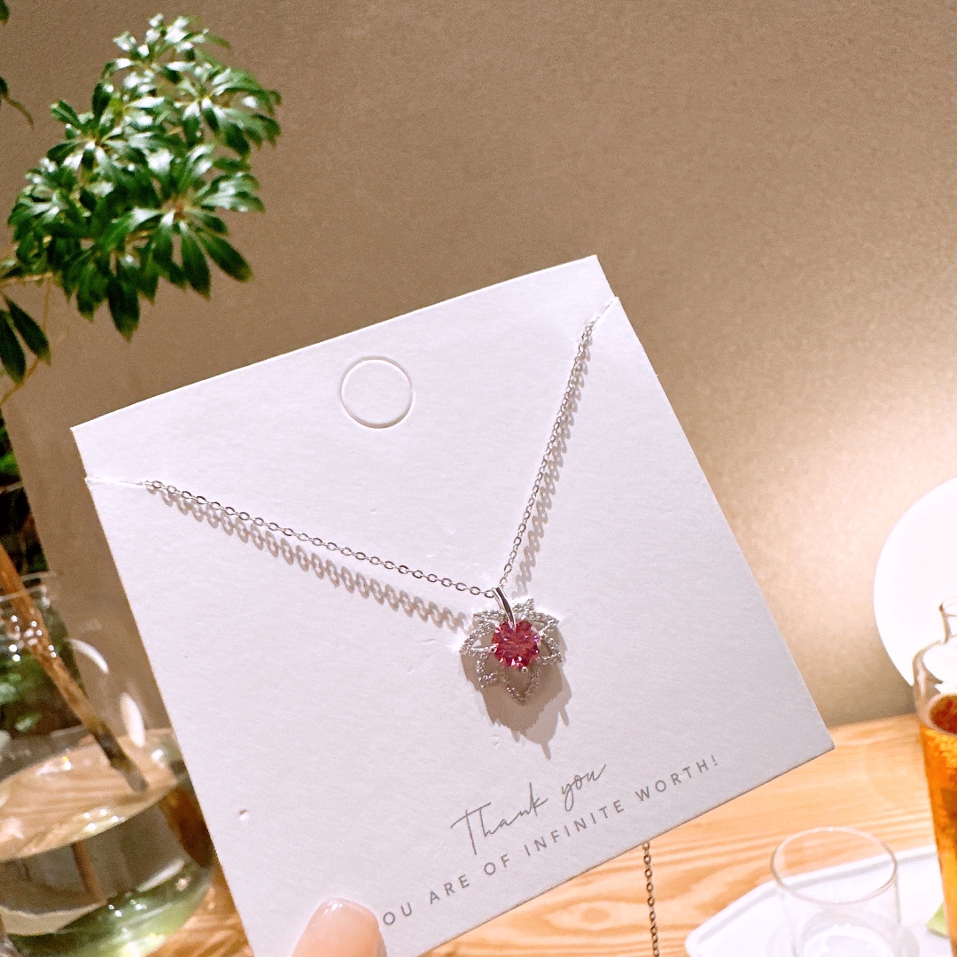 Hypoallergenic Silver Moissanite Necklace Lively Housewarming Silver