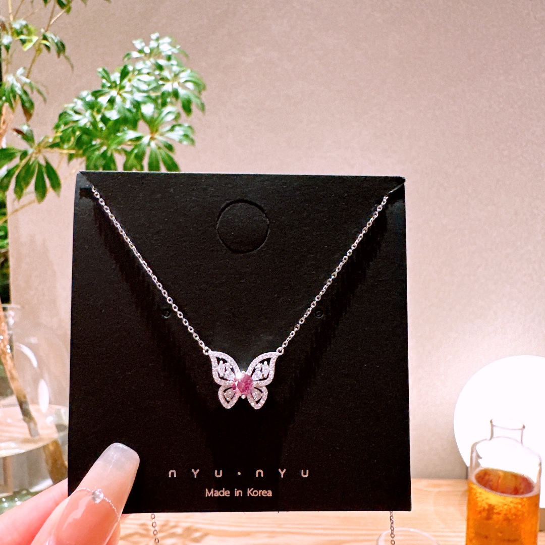 Low Allergy Silver Moissanite Necklace Sweet Graduation Silver