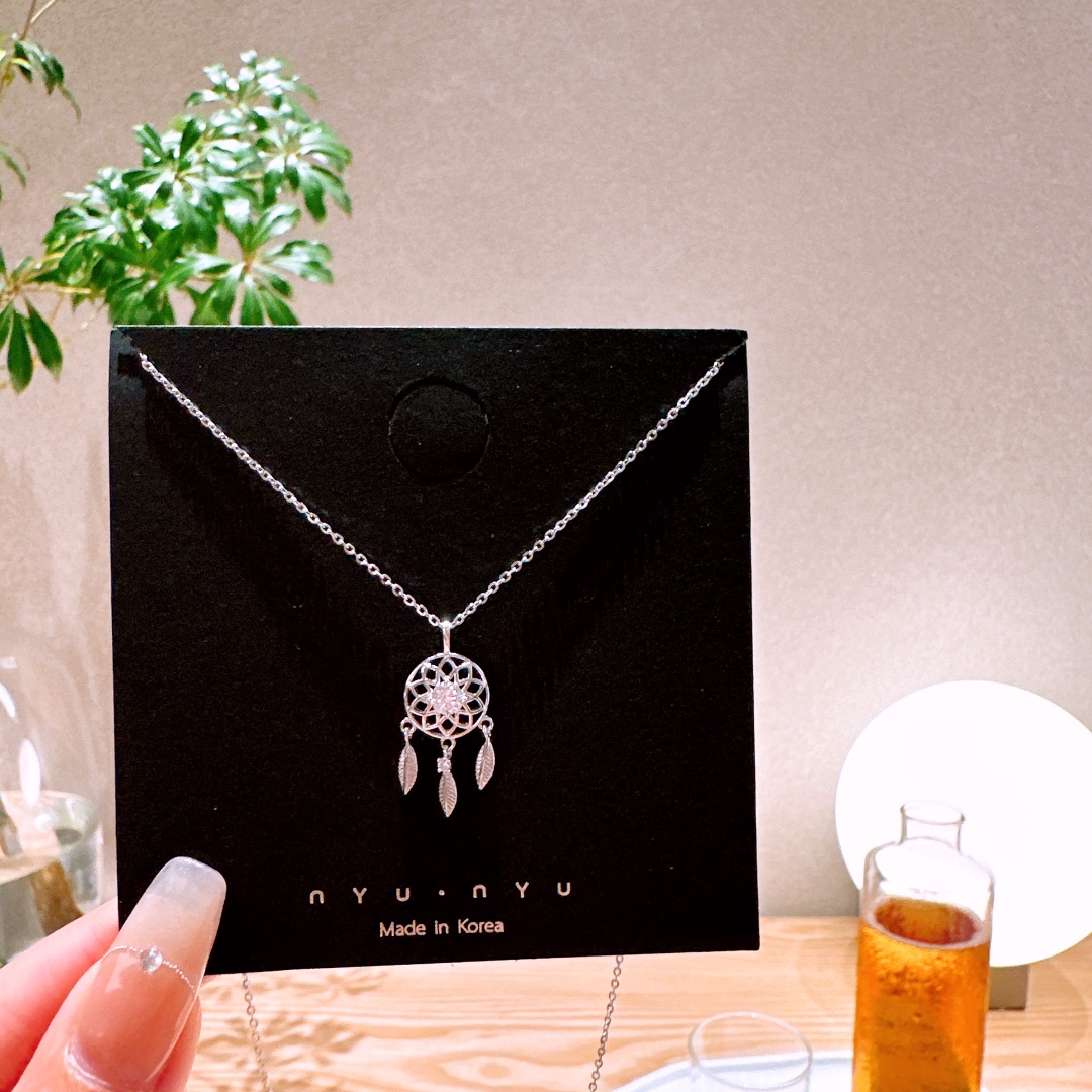 Nickel Free Silver Moissanite Necklace Ultra Minimal Engagement Silver