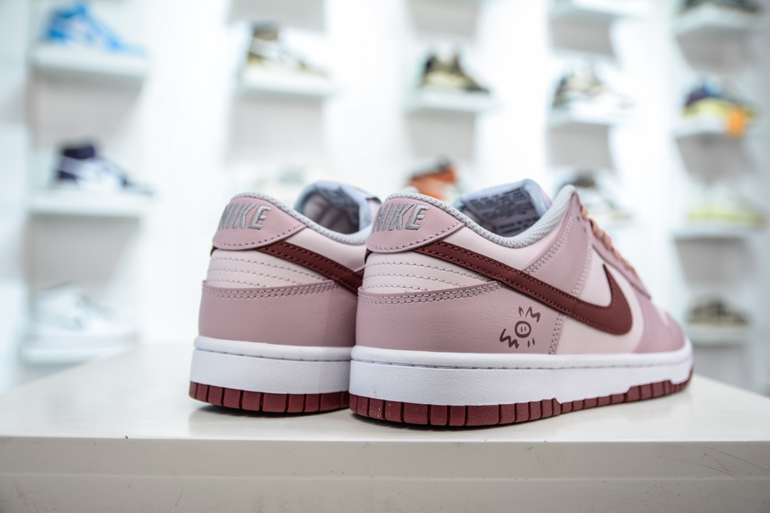 Pure original NK Dunk Low bubble jellyfish strawberry pink FD1232-001