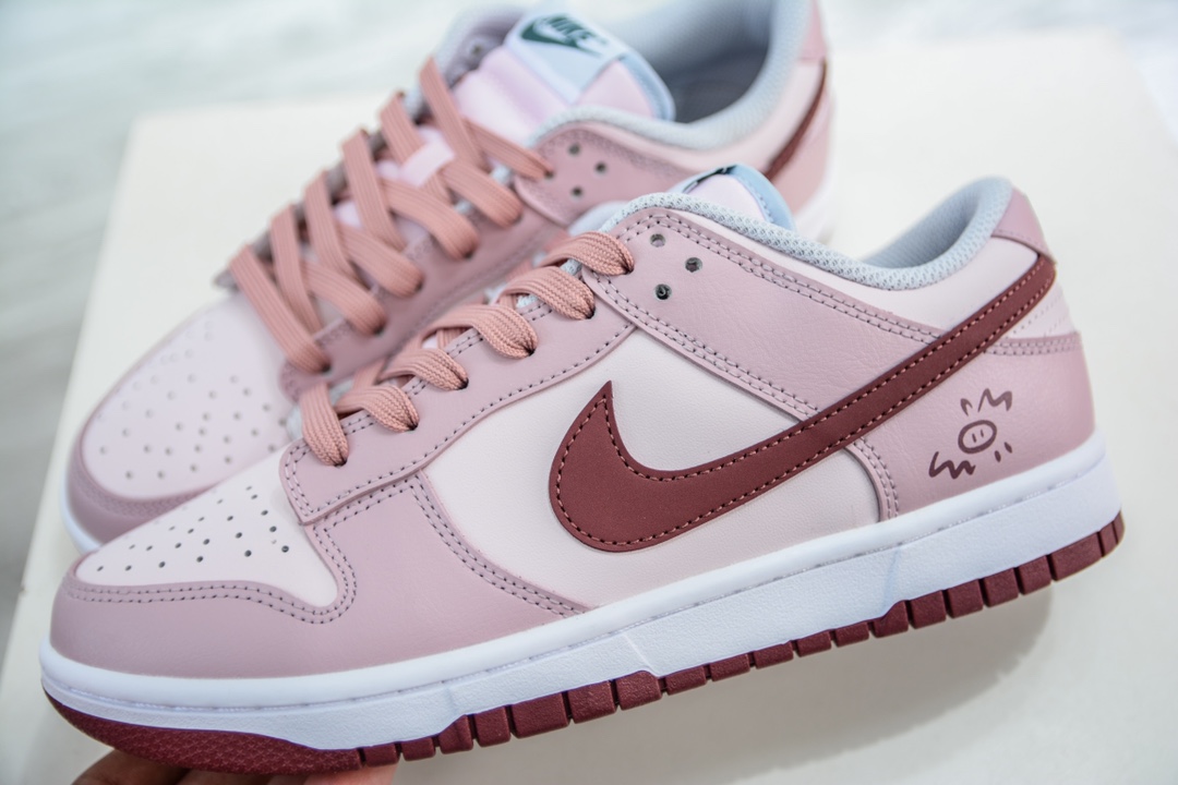 Pure original NK Dunk Low bubble jellyfish strawberry pink FD1232-001