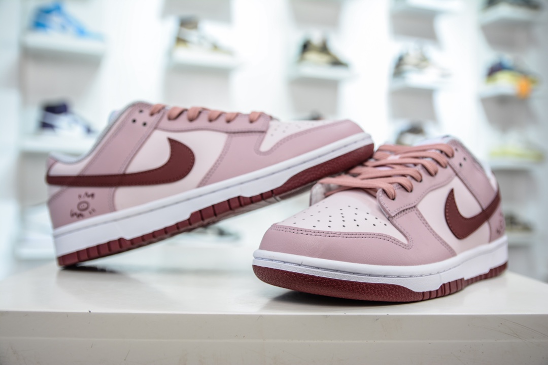 Pure original NK Dunk Low bubble jellyfish strawberry pink FD1232-001