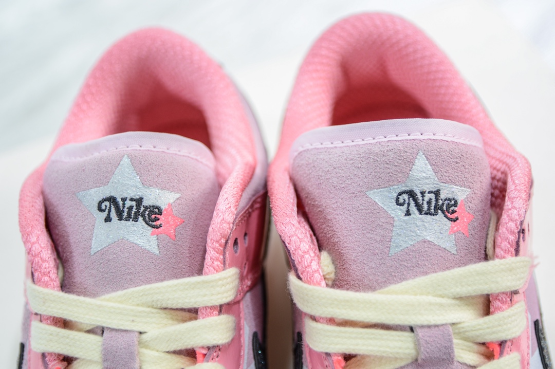 AY version pure original Nike Dunk Low ”Hot Punch and Pink Foam” Barbie Pink color FN8927-621