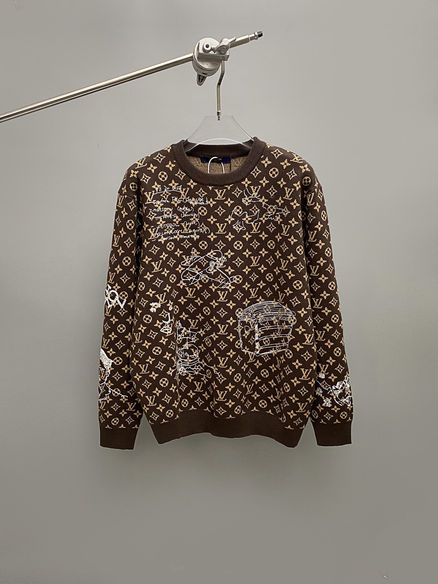 Louis Vuitton mirror quality
 Clothing Knit Sweater Sweatshirts Luxury Cheap
 Embroidery Knitting Wool Fall/Winter Collection