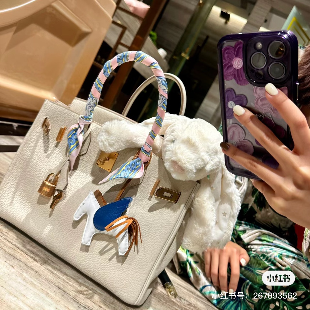 Hermes Birkin Bags Handbags Milkshake White