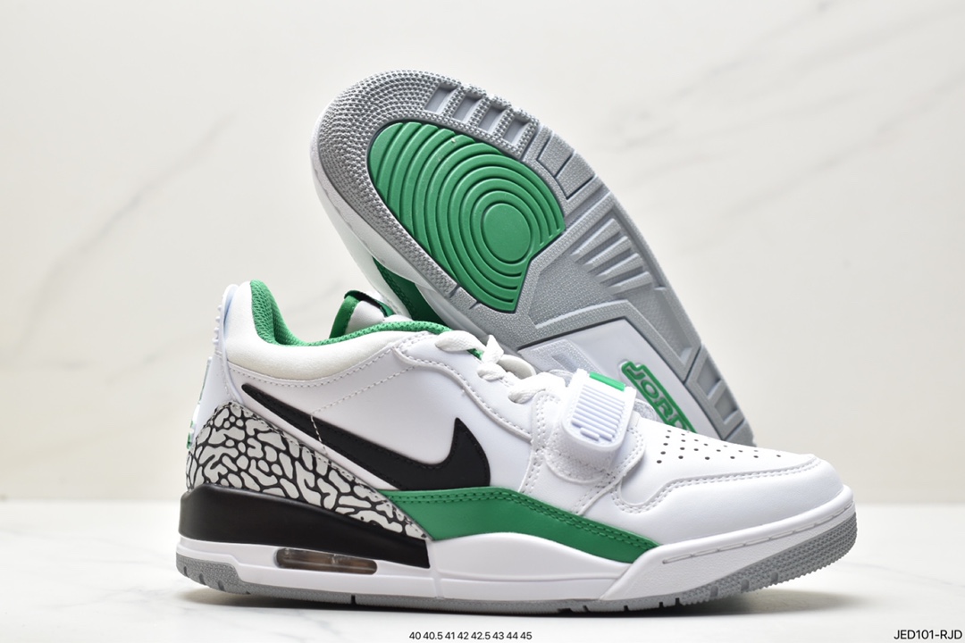 Nike Air Jordan Legacy 312 Low ”White/Pine Green” Jordan's most popular basketball shoes FN3406-101