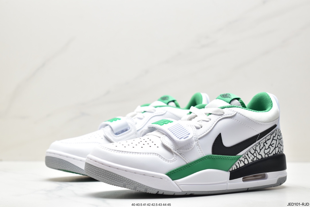 Nike Air Jordan Legacy 312 Low ”White/Pine Green” Jordan's most popular basketball shoes FN3406-101