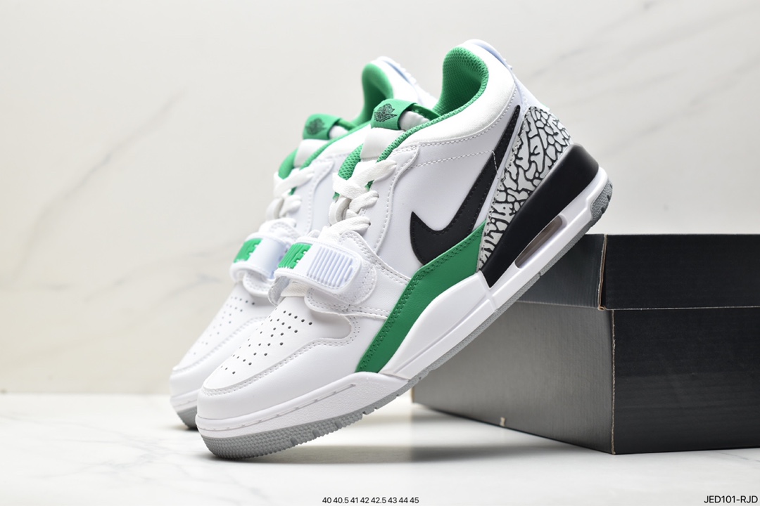 Nike Air Jordan Legacy 312 Low ”White/Pine Green” Jordan's most popular basketball shoes FN3406-101