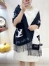 Louis Vuitton Scarf Shawl High Quality Cashmere Rabbit Hair Winter Collection