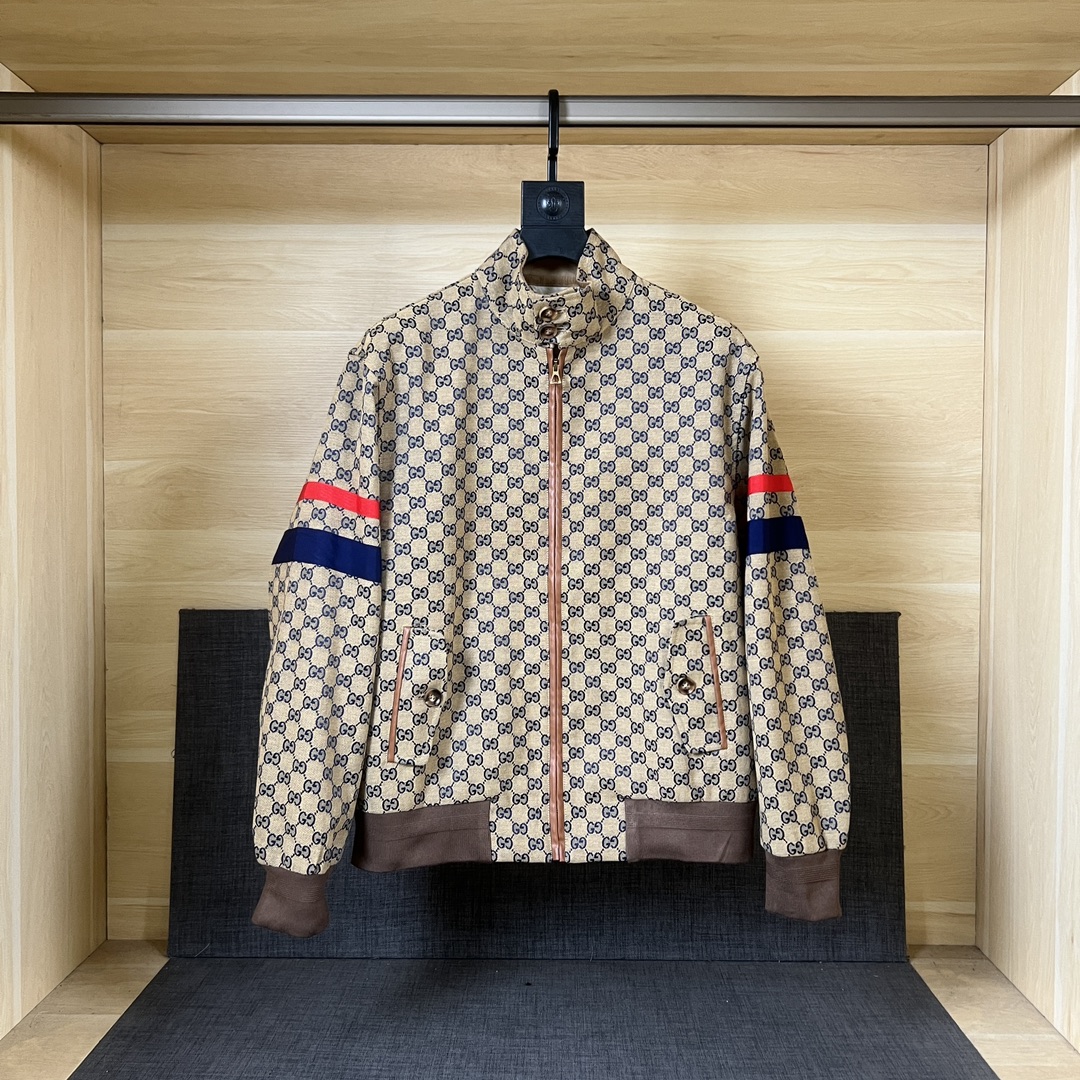 Gucci Clothing Coats & Jackets Splicing Unisex Fall/Winter Collection