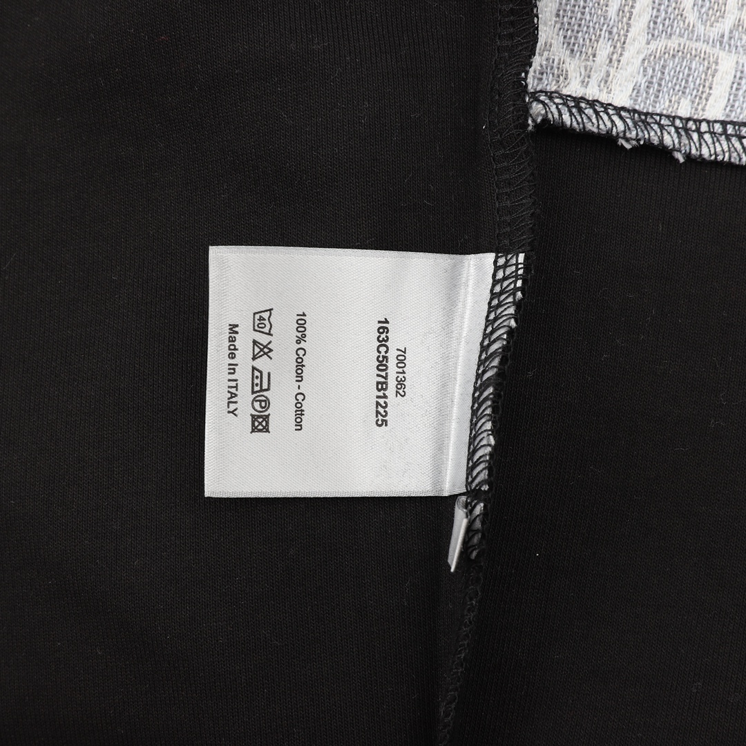 DIOR/迪奥 CD刺绣拼接圆领卫衣 新款拼接圆领卫衣