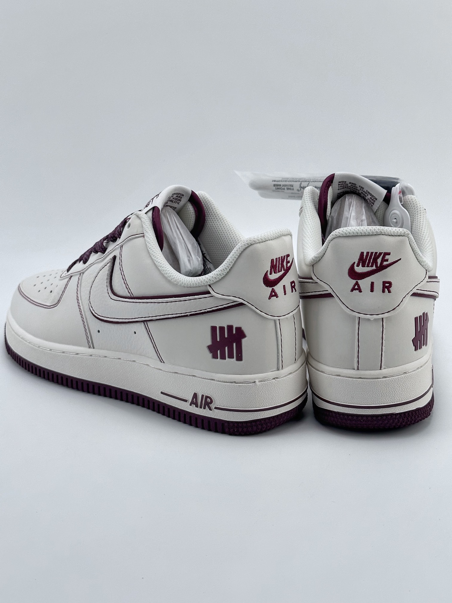 Nike Air Force 1 Low 07 Undefeated White Wine Red UN3699-022