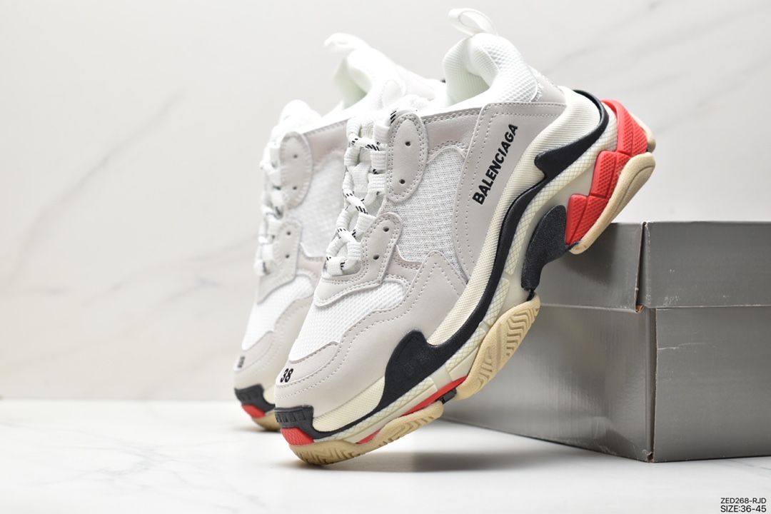 BALENCIAGA Triple S Balenciaga / Balenciaga three generations of old thick-soled dad shoes