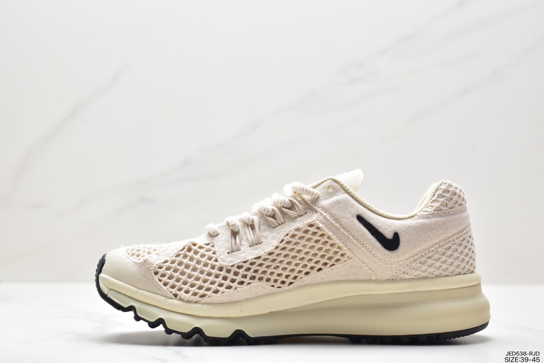 Stussy x NK Air Max 2013 ”Fossil” Stussy joint air cushion running shoes desert color DO2461-001