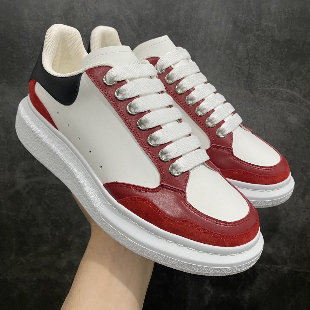 [Top Purchasing Version] McQueen Alexander McQueen McQueen Classic White Shoes Low Top Thick Sole 2