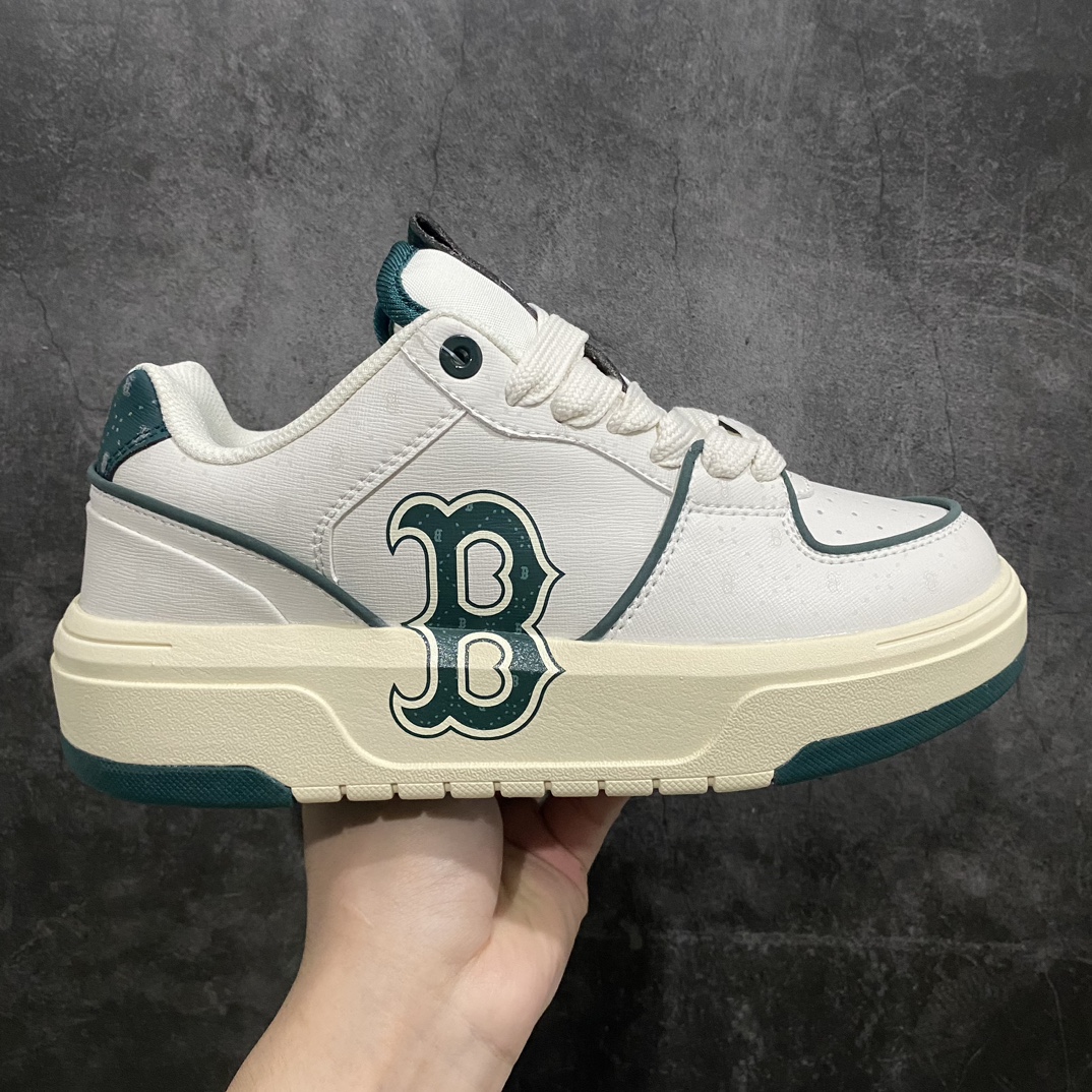 [Pure original] Korean Yankees NY big logo trendy dad shoes MLB white shoes