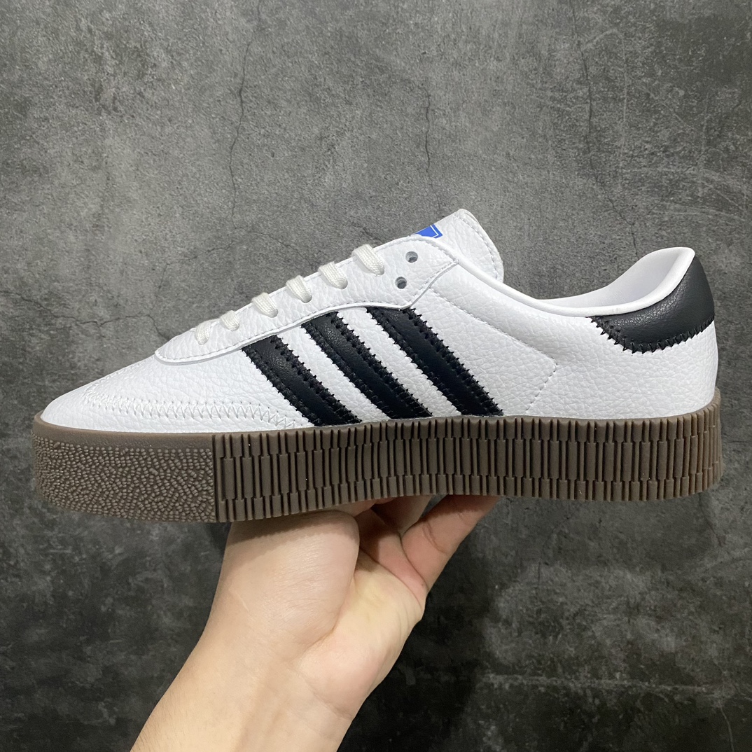 [Pure original] AD Originals Samba Rose W Clover Samba series platform versatile classic sneakers platinum label coffee bottom AQ1134