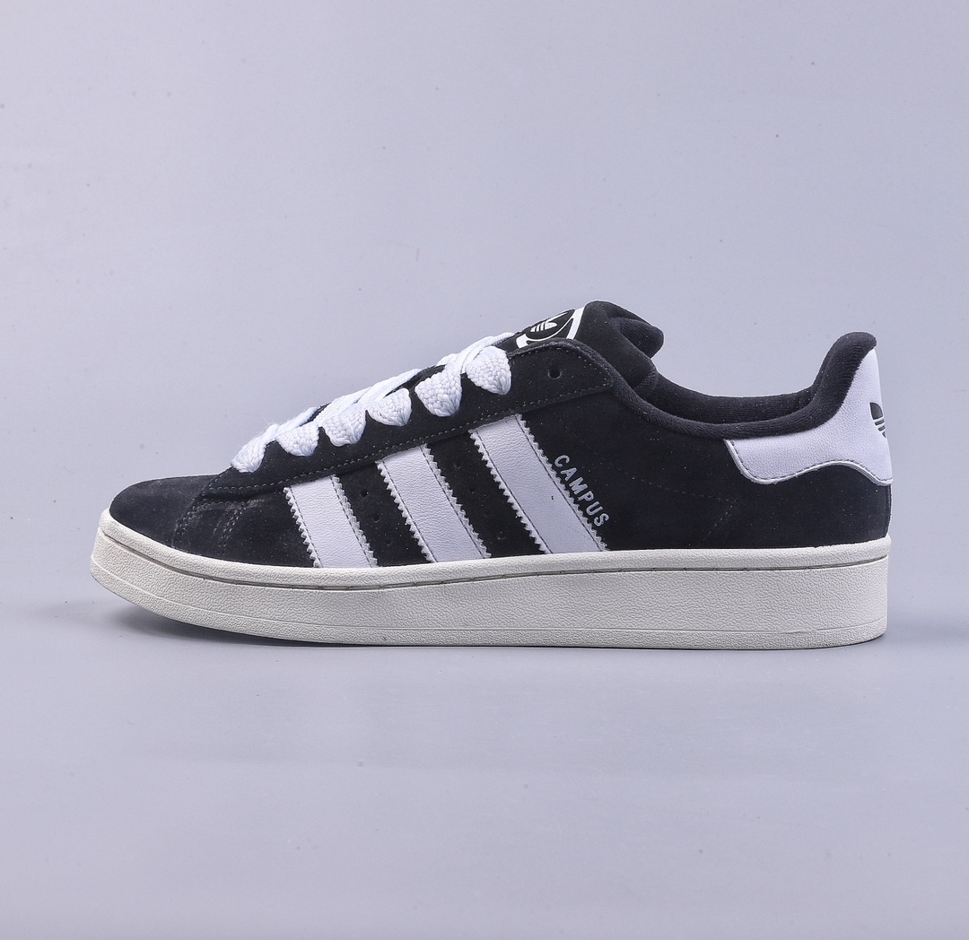 160 YH adidas Originals Campus 00s 鞋身采用绒面皮料搭配白色常规皮革 HR1467