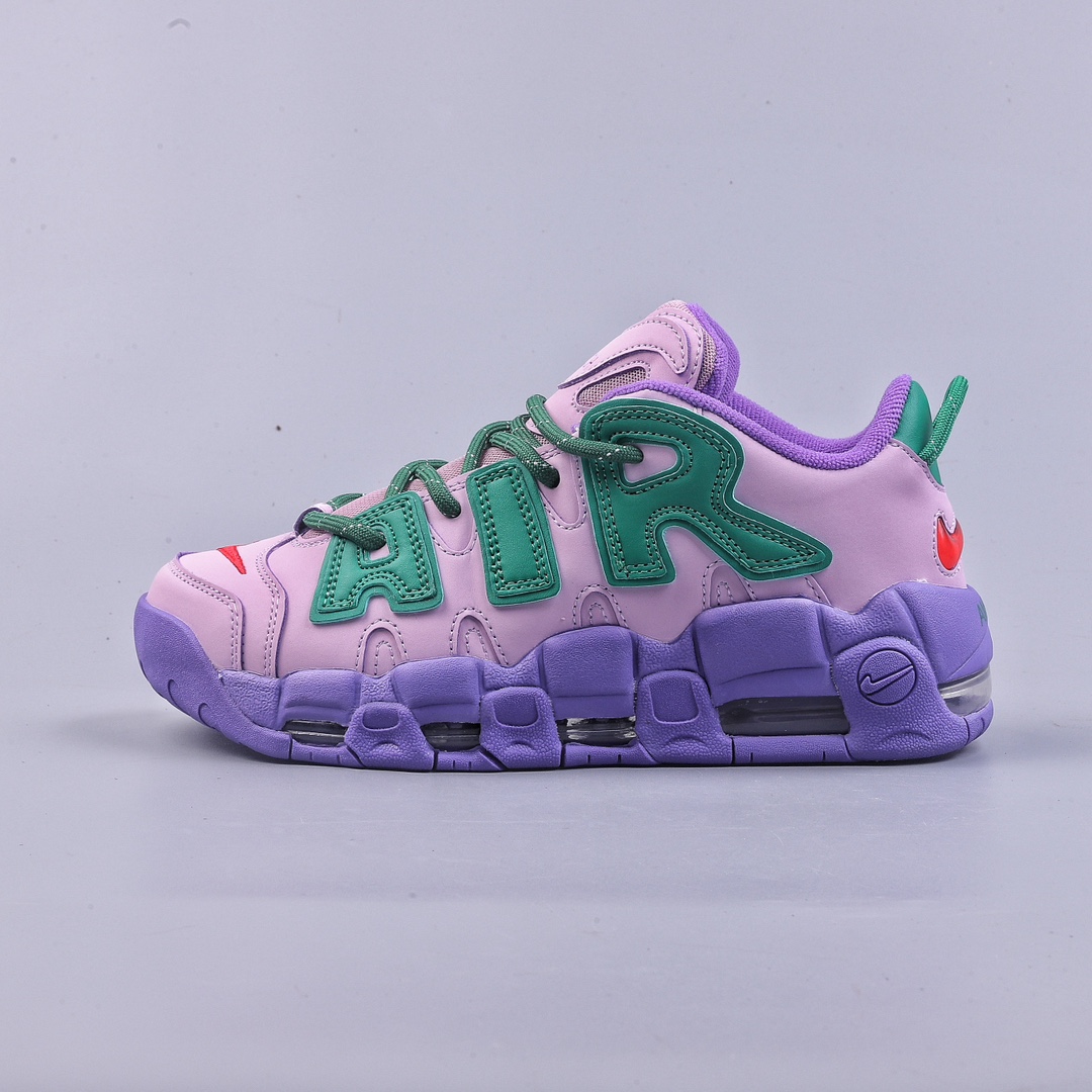 AMBUSH x Nike Air More Uptempo Low”Lilac/Apple Green”皮蓬一代篮球鞋 FB1299-500