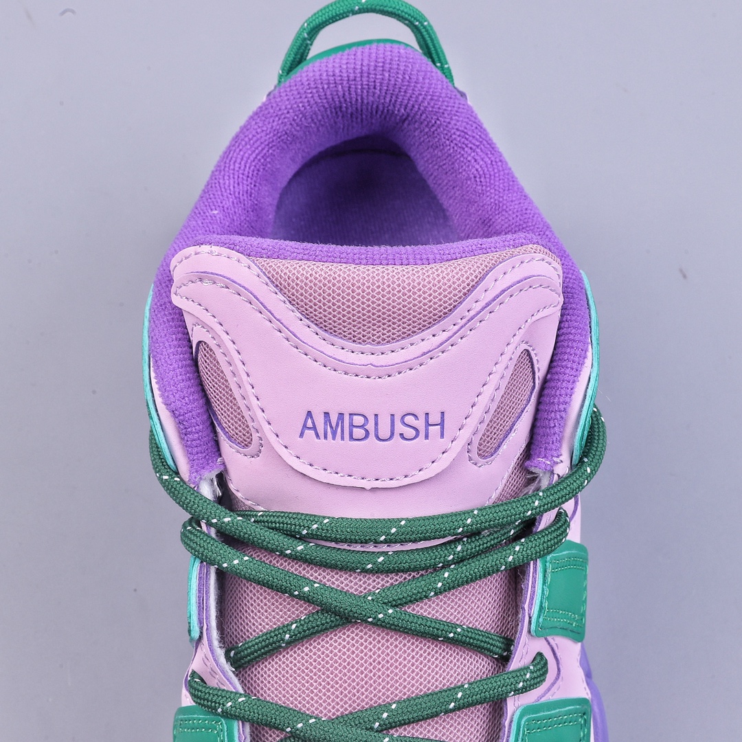 AMBUSH x Nike Air More Uptempo Low”Lilac/Apple Green”皮蓬一代篮球鞋 FB1299-500