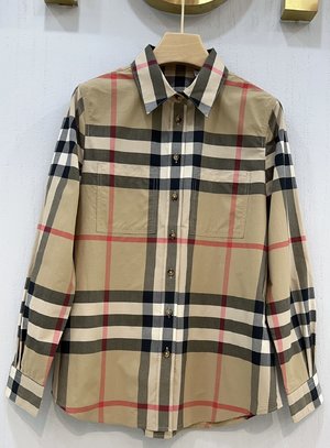 Are you looking for Burberry Clothing Shirts & Blouses Women Cotton Poplin Fabric Fashion Casual